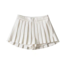 Load image into Gallery viewer, Cap Point White / XS Schomie Summer High Waist Pleated Tennis Mini Skirt
