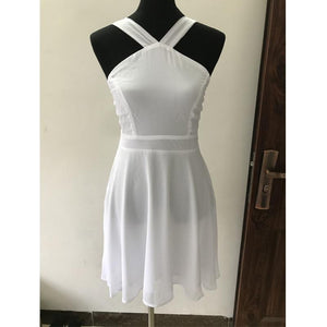 Cap Point White / XS Summer Style Cute Women Sexy Halter Dress