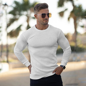 Cap Point white24 / M Fashion Turtleneck Mens Thin Sweater