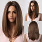 Cap Point Wig 14 / Black red blonde Dina Short Straight Synthetic Daily Cosplay Party Heat Resistant Ombre Bo Hair Wigs