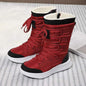 Cap Point Wine Red / 5.5 Women's Round Toe Mid-Calf Winter Boots