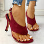 Cap Point Wine Red / 6 Women's Ankle Strap High Heels