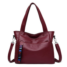 Load image into Gallery viewer, Cap Point Wine Red Catherine Genuine Brand Ladies Soft Leather Shoulder Handbag
