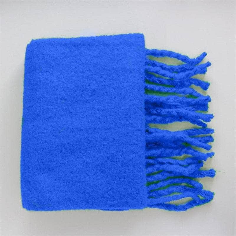 Cap Point Winnie Cashmere Plaid Thick Wrap Winter Scarf