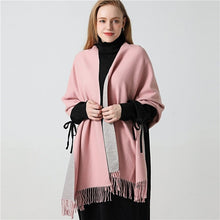 Load image into Gallery viewer, Cap Point Winnie Winter Cashmere Thick Warm Shawls Wrap Scarf
