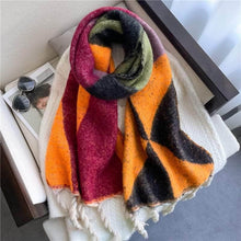 Load image into Gallery viewer, Cap Point Winnie Winter Wrap Thick Soft  Big Tassel Shawl Long Stole Scarf
