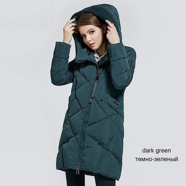 Cap Point Winter Brand Thick Winter Organic Hooded Parka Coat
