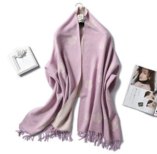 Load image into Gallery viewer, Cap Point WJ102-10 Winnie Winter Cashmere Thick Warm Shawls Wrap Scarf
