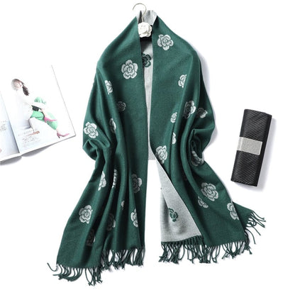 Cap Point WJ102-12 Winnie Winter Cashmere Thick Warm Shawls Wrap Scarf