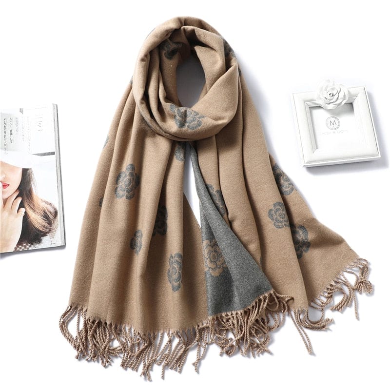 Cap Point WJ102-4 Winnie Winter Cashmere Thick Warm Shawls Wrap Scarf