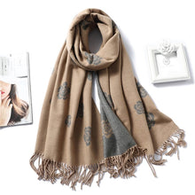 Load image into Gallery viewer, Cap Point WJ102-4 Winnie Winter Cashmere Thick Warm Shawls Wrap Scarf
