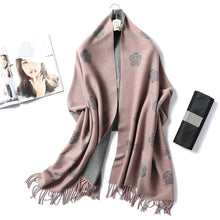 Load image into Gallery viewer, Cap Point WJ102-8 Winnie Winter Cashmere Thick Warm Shawls Wrap Scarf
