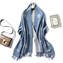 Load image into Gallery viewer, Cap Point WJ102-9 Winnie Winter Cashmere Thick Warm Shawls Wrap Scarf
