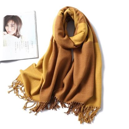 Cap Point WJ103-1 Winnie Winter Cashmere Thick Warm Shawls Wrap Scarf