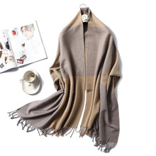 Load image into Gallery viewer, Cap Point WJ103-11 Winnie Winter Cashmere Thick Warm Shawls Wrap Scarf
