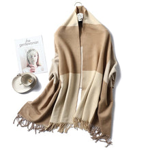 Load image into Gallery viewer, Cap Point WJ103-12 Winnie Winter Cashmere Thick Warm Shawls Wrap Scarf
