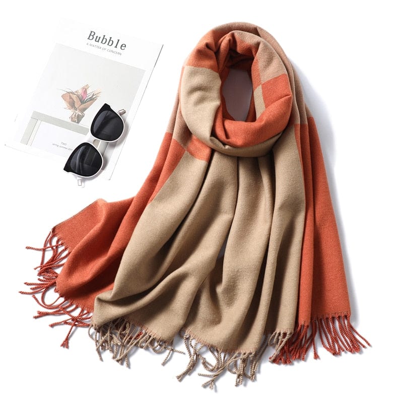 Cap Point WJ103-2 Winnie Winter Cashmere Thick Warm Shawls Wrap Scarf