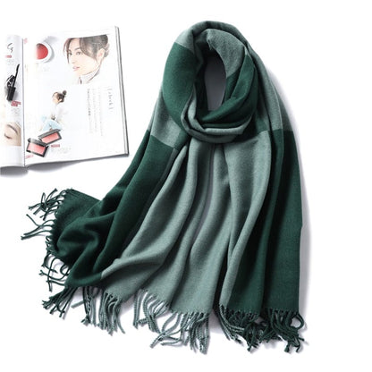 Cap Point WJ103-6 Winnie Winter Cashmere Thick Warm Shawls Wrap Scarf