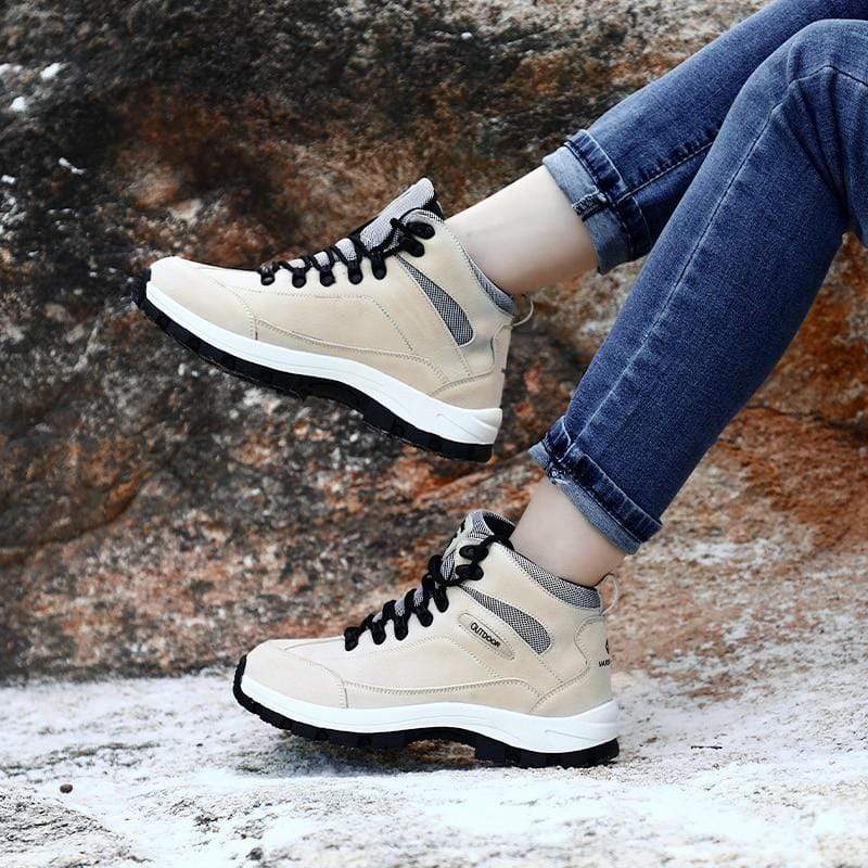 Cap Point Women Camping Hiking Slip-on Breathable Winter Sneakers