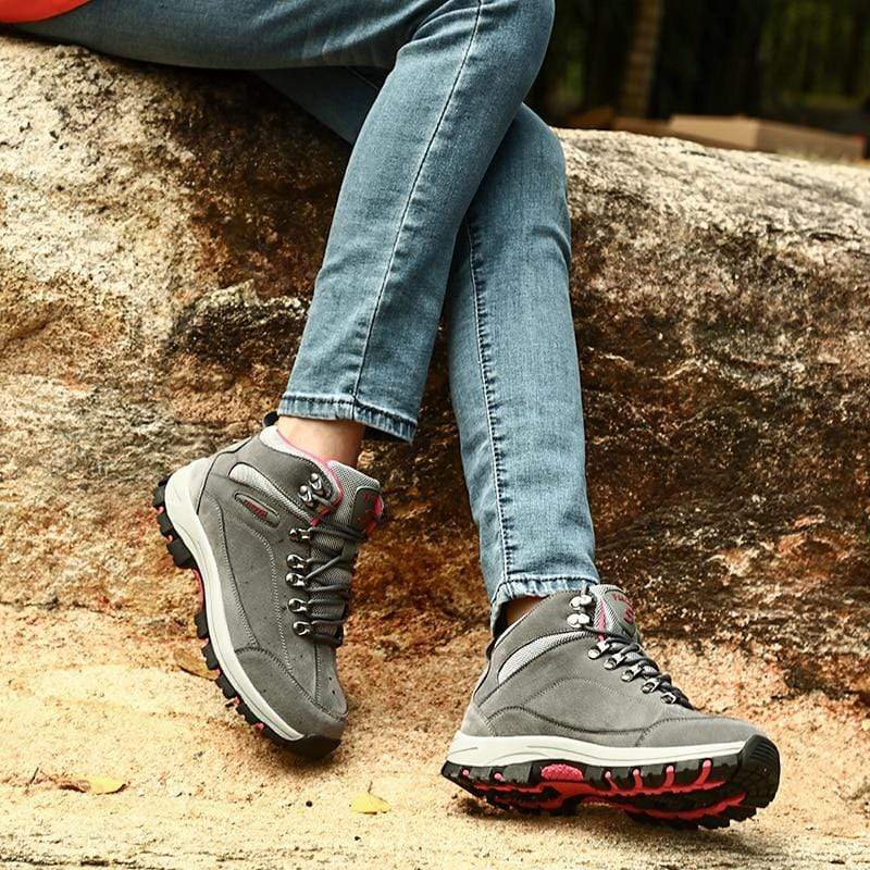 Cap Point Women Camping Hiking Slip-on Breathable Winter Sneakers