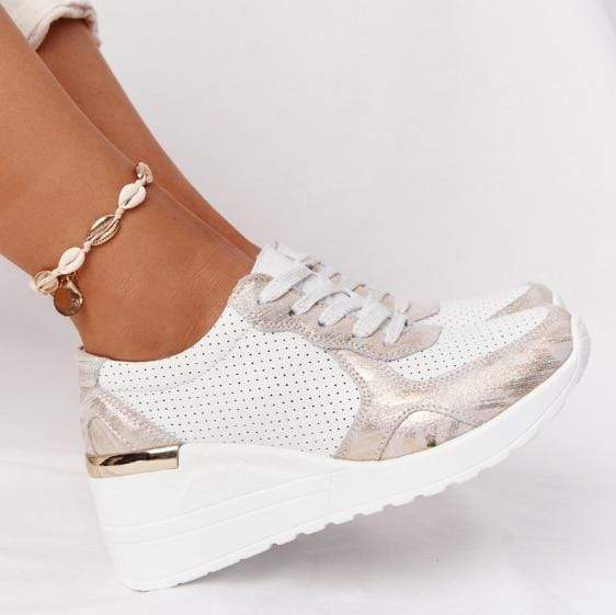 Cap Point Women Comfortable Wedge Sneakers