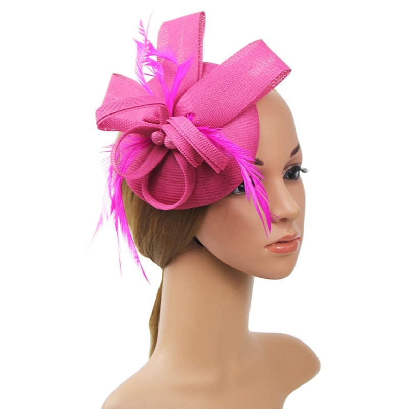Cap Point Women Fascinator Flower Hat Headband Wedding Evening Party Cap