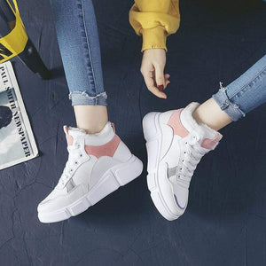 Cap Point Women New White High Top Winter Sneakers