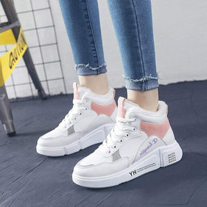 Cap Point Women New White High Top Winter Sneakers