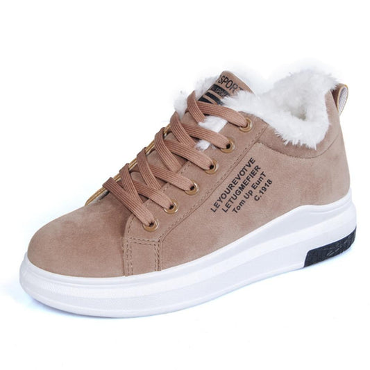Cap Point Women's Warm Fur Plush Fashion Winter Sneakers Boots