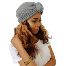 Load image into Gallery viewer, Cap Point Women top knot turban cap
