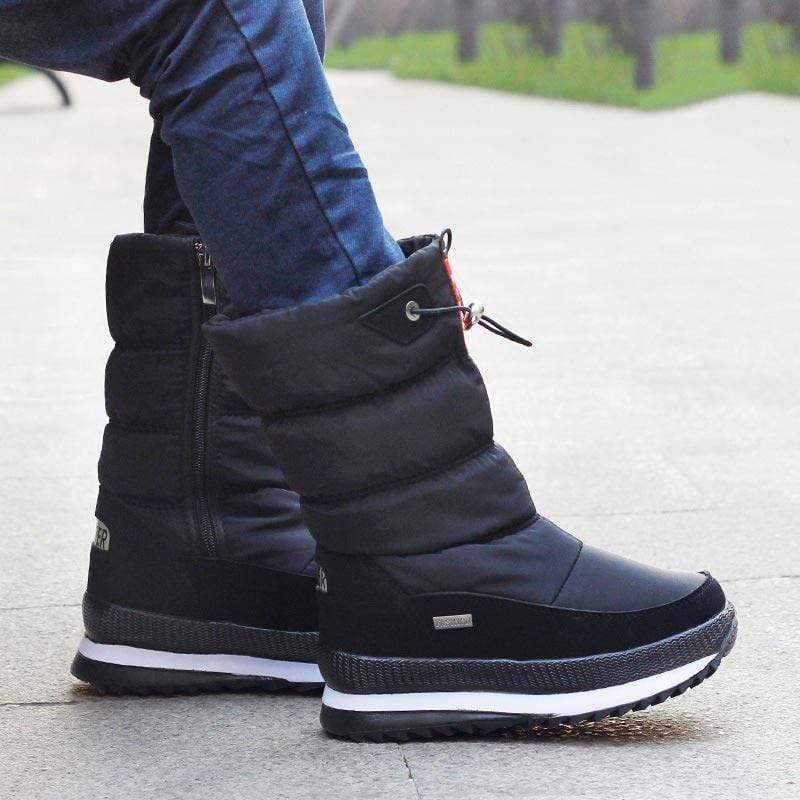 Cap Point Women Waterproof Mid-calf  Thick Plush snow boots