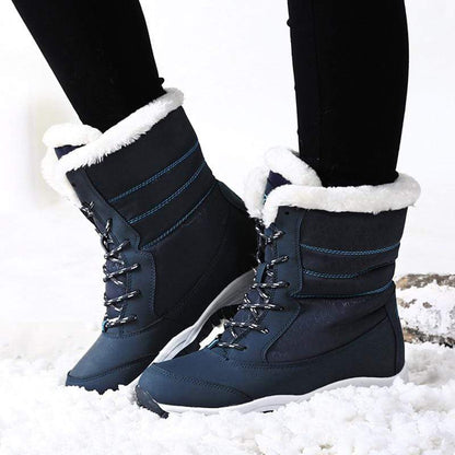 Cap Point Women Waterproof Snow Boots  With Thick Fur