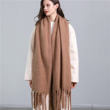 Load image into Gallery viewer, Cap Point WT56-9 Winnie Winter Wrap Thick Soft  Big Tassel Shawl Long Stole Scarf
