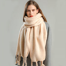 Load image into Gallery viewer, Cap Point WT68-7 Winnie Winter Wrap Thick Soft  Big Tassel Shawl Long Stole Scarf
