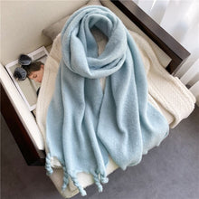 Load image into Gallery viewer, Cap Point WT68-9 Winnie Winter Wrap Thick Soft  Big Tassel Shawl Long Stole Scarf
