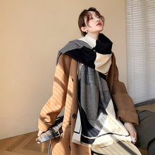Load image into Gallery viewer, Cap Point WY-YX08-1 Winnie Winter Cashmere Decoration Thick Foulard Blanket Wrap Scarf
