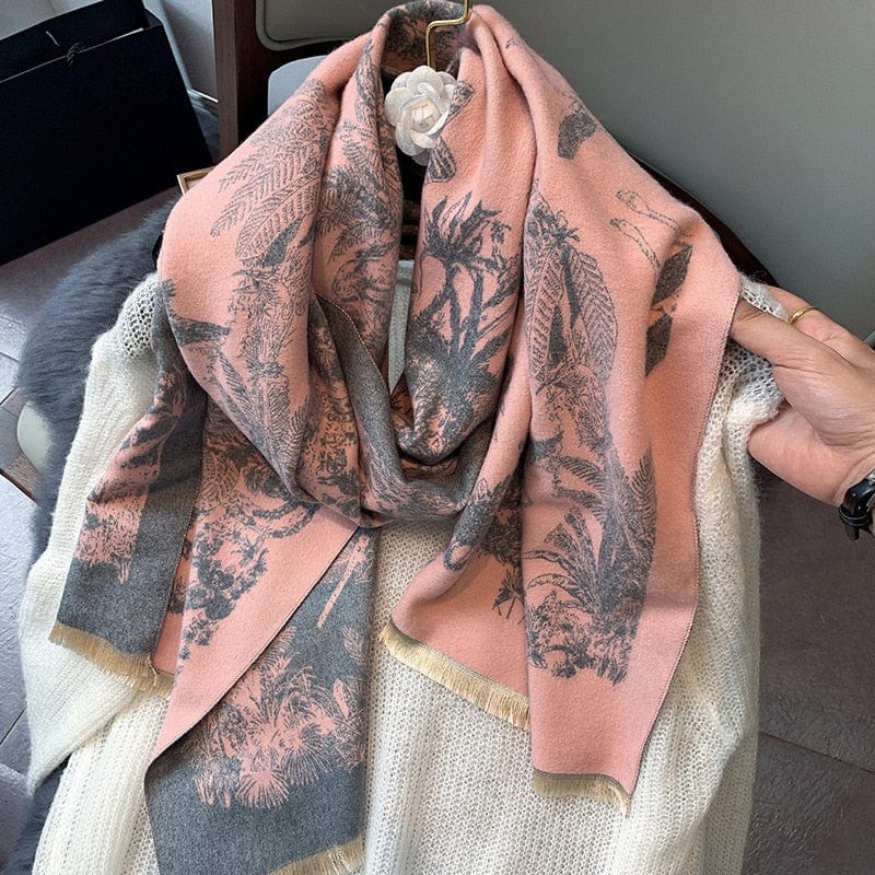 Cap Point WY-YX32-5 Winnie Winter Cashmere Decoration Thick Foulard Blanket Wrap Scarf