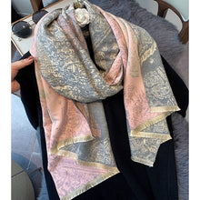 Load image into Gallery viewer, Cap Point WY-YX54-3 Winnie Winter Cashmere Decoration Thick Foulard Blanket Wrap Scarf
