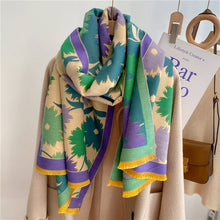 Load image into Gallery viewer, Cap Point WYT278-1 Winnie Winter Cashmere Decoration Thick Foulard Blanket Wrap Scarf
