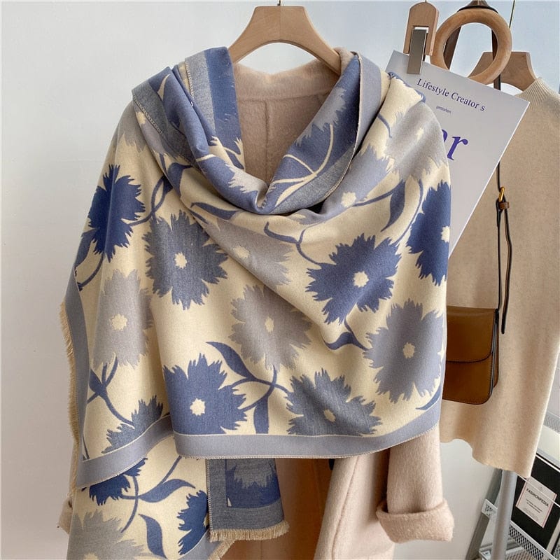 Cap Point WYT278-2 Winnie Winter Cashmere Decoration Thick Foulard Blanket Wrap Scarf