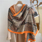 Cap Point WYT282-2 Winnie Winter Cashmere Decoration Thick Foulard Blanket Wrap Scarf