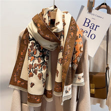 Load image into Gallery viewer, Cap Point WYT284-1 Winnie Winter Cashmere Decoration Thick Foulard Blanket Wrap Scarf

