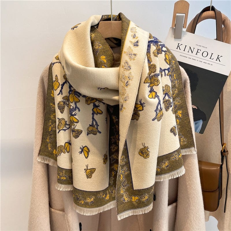 Cap Point WYT284-2 Winnie Winter Cashmere Decoration Thick Foulard Blanket Wrap Scarf