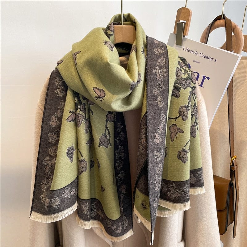 Cap Point WYT284-4 Winnie Winter Cashmere Decoration Thick Foulard Blanket Wrap Scarf