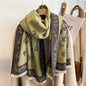 Cap Point WYT284-4 Winnie Winter Cashmere Decoration Thick Foulard Blanket Wrap Scarf