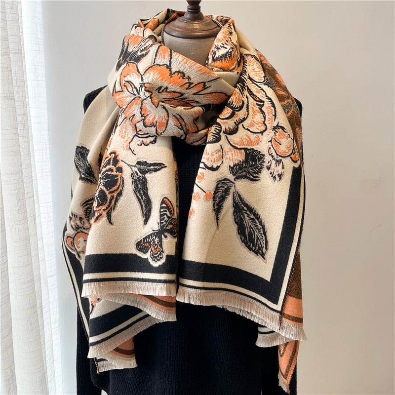 Cap Point WYT287-1 Winnie Winter Cashmere Decoration Thick Foulard Blanket Wrap Scarf