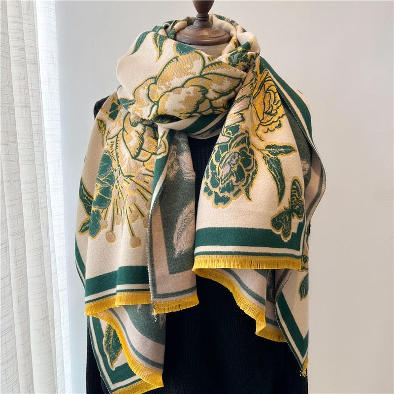 Cap Point WYT287-3 Winnie Winter Cashmere Decoration Thick Foulard Blanket Wrap Scarf