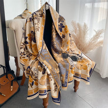 Load image into Gallery viewer, Cap Point WYT345-1 Winnie Winter Cashmere Decoration Thick Foulard Blanket Wrap Scarf

