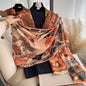 Cap Point WYT345-2 Winnie Winter Cashmere Decoration Thick Foulard Blanket Wrap Scarf