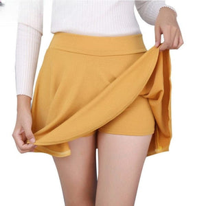 Cap Point Yellow 1 / M Serena Big Size Tutu School Short Skirt Pant
